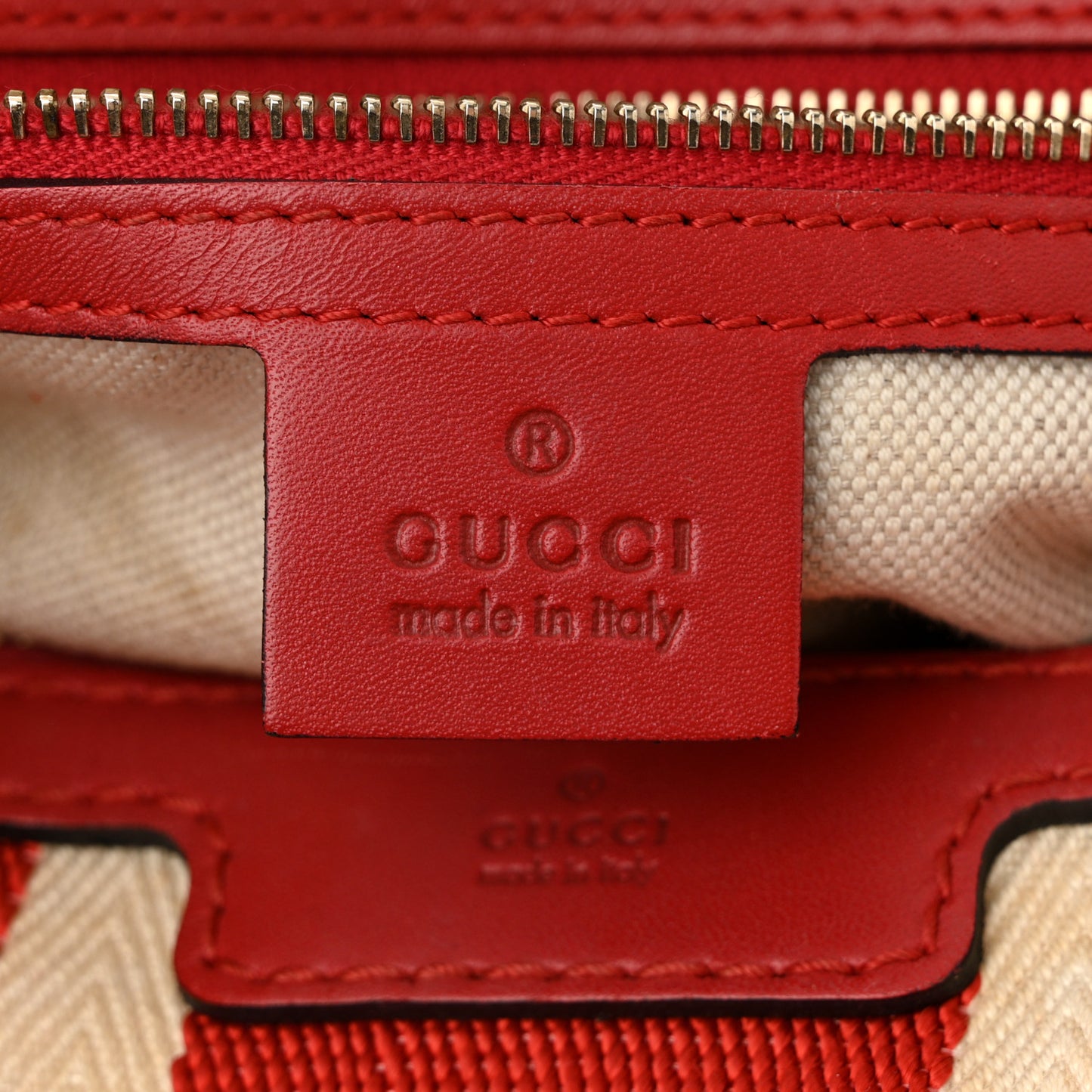 Monogram Vintage Web Medium Boston Red