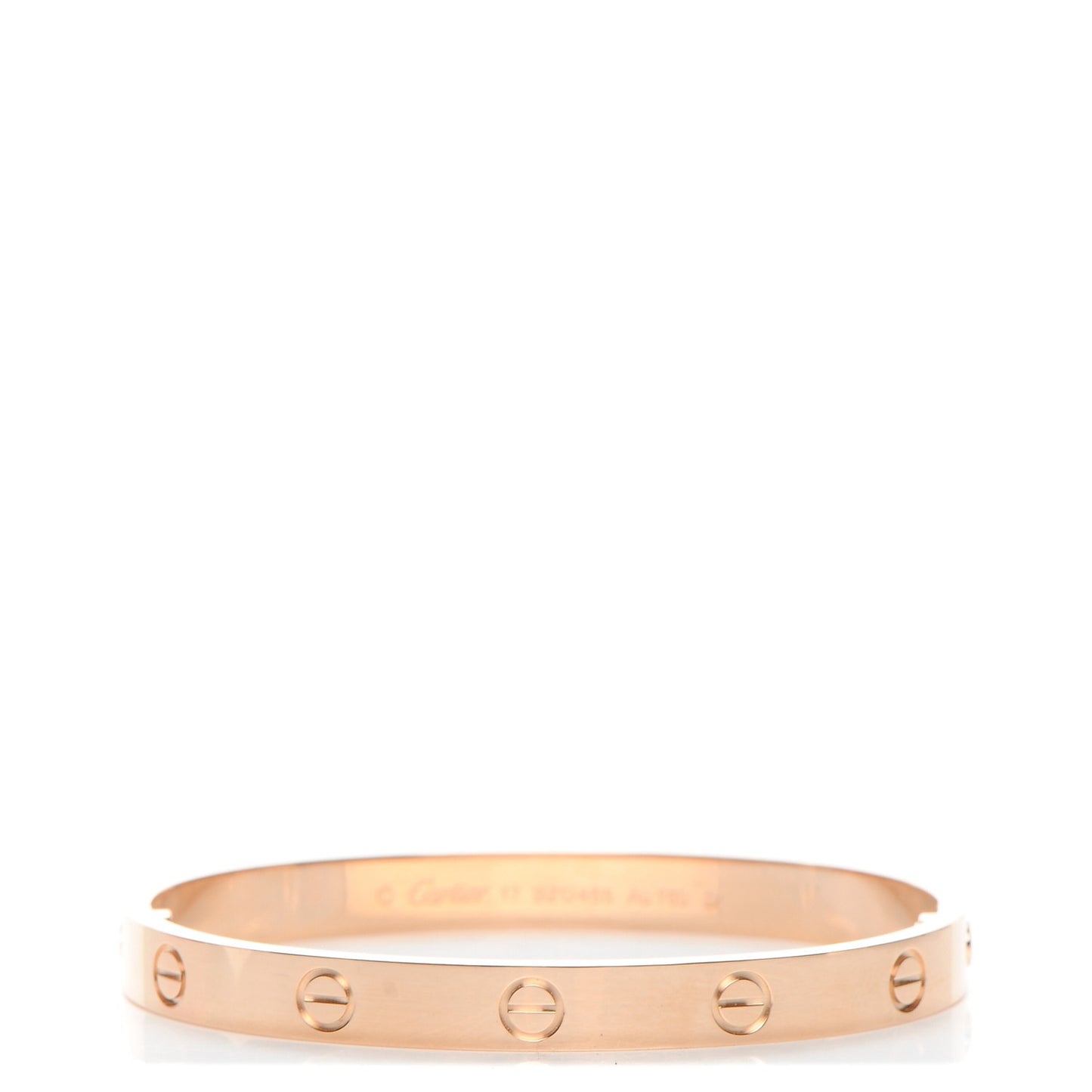 18K Pink Gold LOVE Bracelet 17