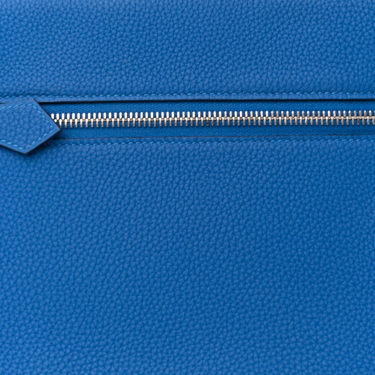 Hermes Togo Ultrapla Bag PM Bleu Hydra 7 of 9