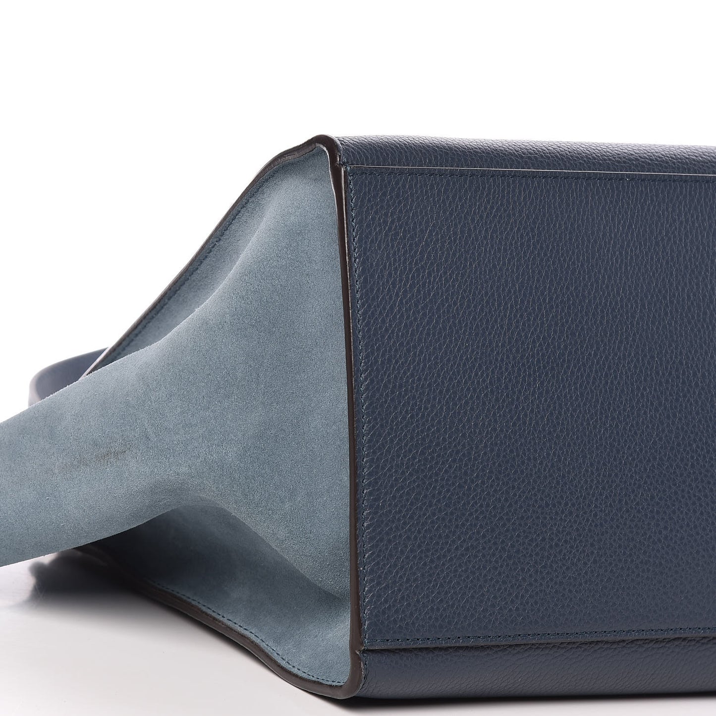 Drummed Calfskin Suede Medium Trapeze Orage