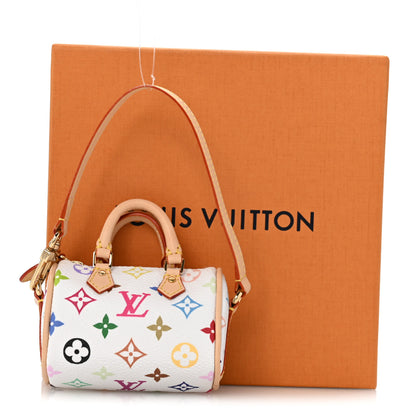 Louis Vuitton LV X TM Monogram Micro Speedy Bag Charm White 6 of 6