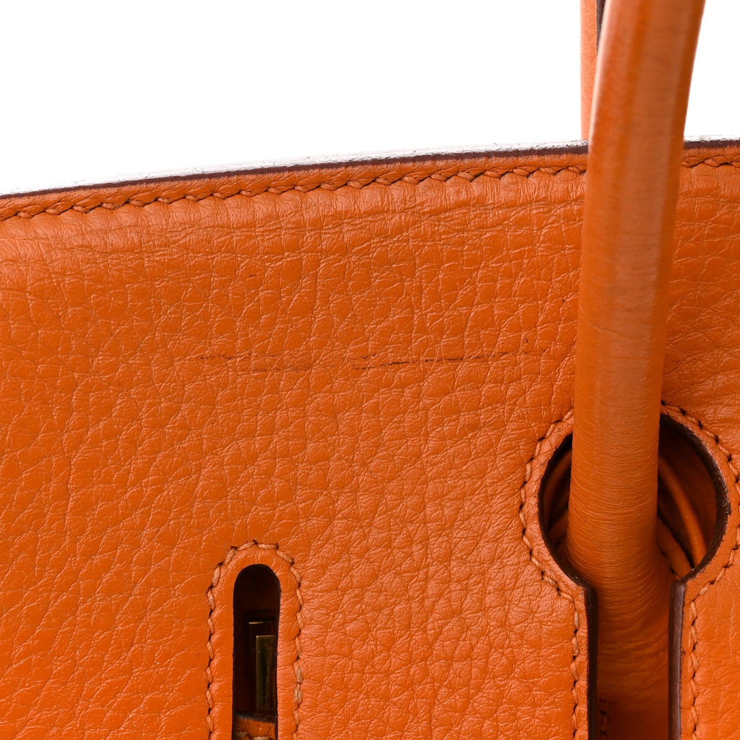 Taurillon Clemence Birkin 35 Orange