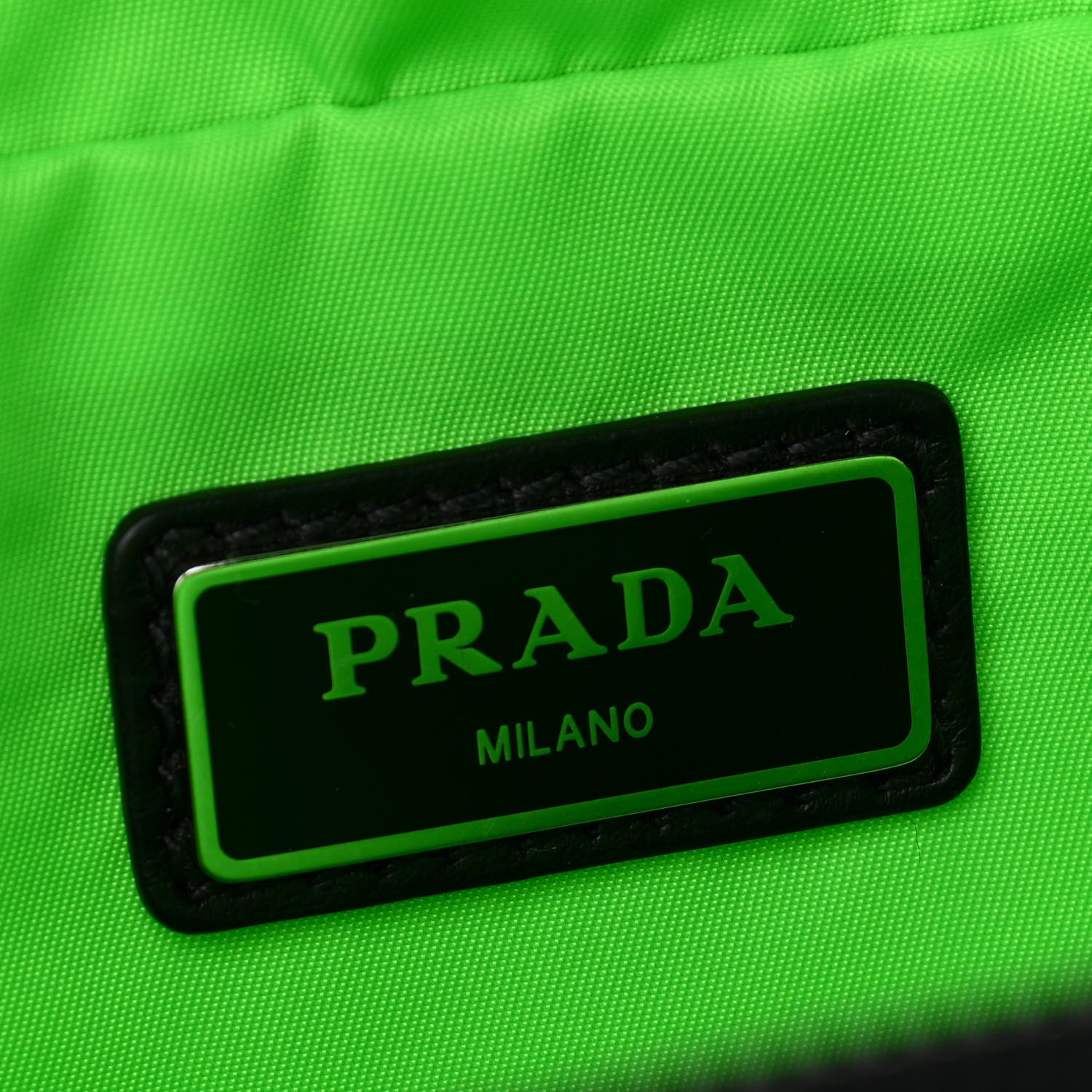 Prada Tessuto Nylon Belt Bag Black Verde 5 of 9