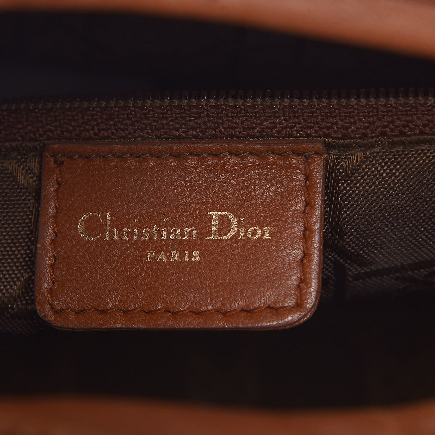 Lambskin Cannage Large Lady Dior Tan