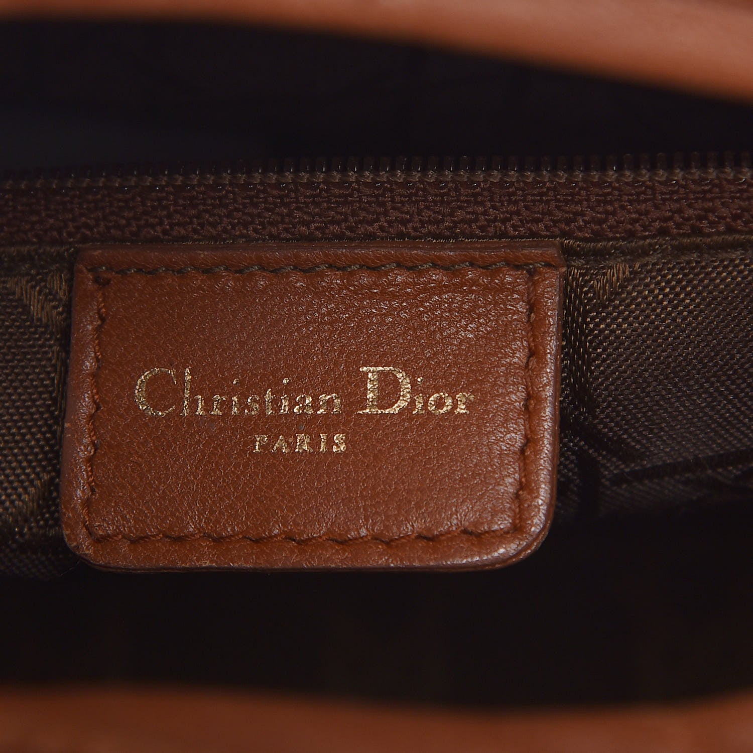 Christian Dior Lambskin Cannage Large Lady Dior Tan 8 of 19