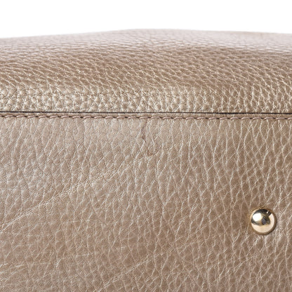Gucci Metallic Pebbled Calfskin Medium Bella Tote Gold 13 of 22