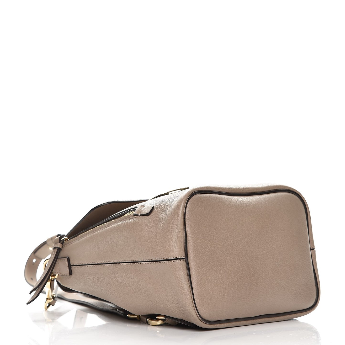 Suede Calfskin Small Faye Backpack Motty Grey