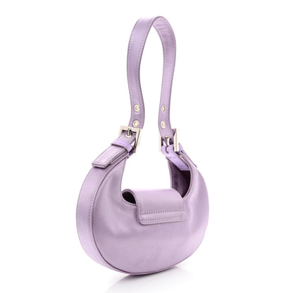 Fendi Silk Satin Mini Cookie Hobo Bag Lilla 3 of 11