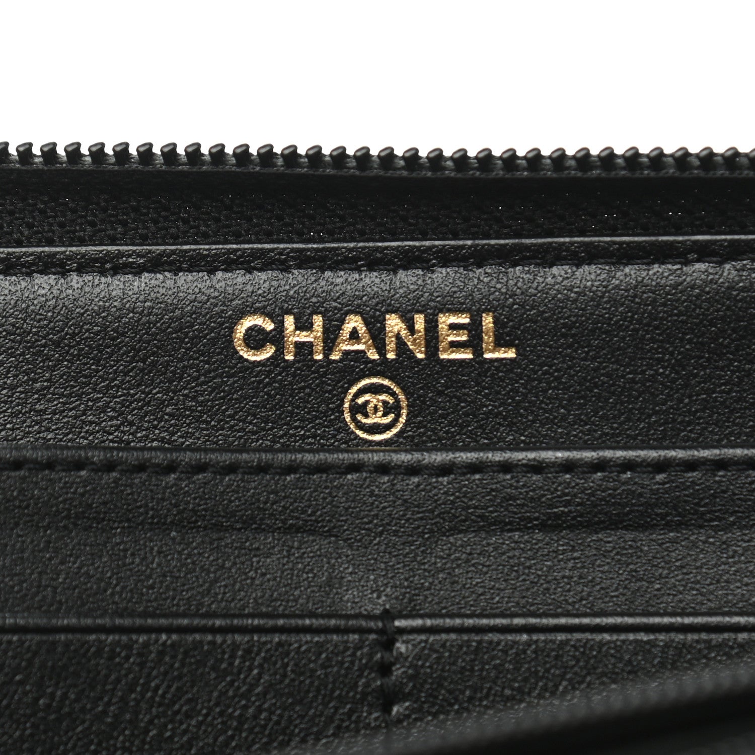 Chanel Caviar Quilted Boy Long Zip Around Wallet Black 6 of 8