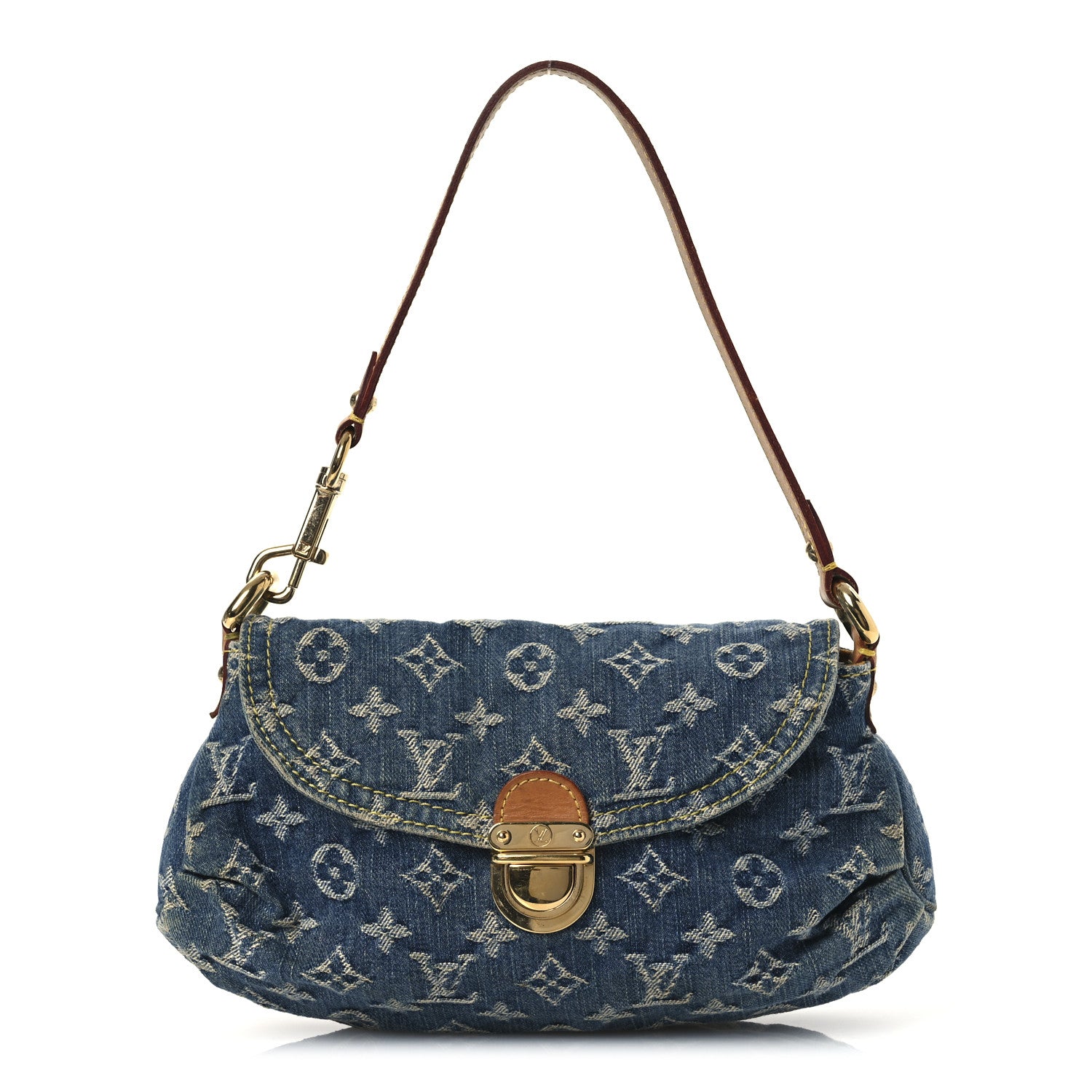 Louis Vuitton Monogram Denim Mini Pleaty Blue 1 of 11