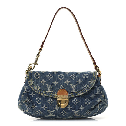 Louis Vuitton Monogram Denim Mini Pleaty Blue 1 of 11