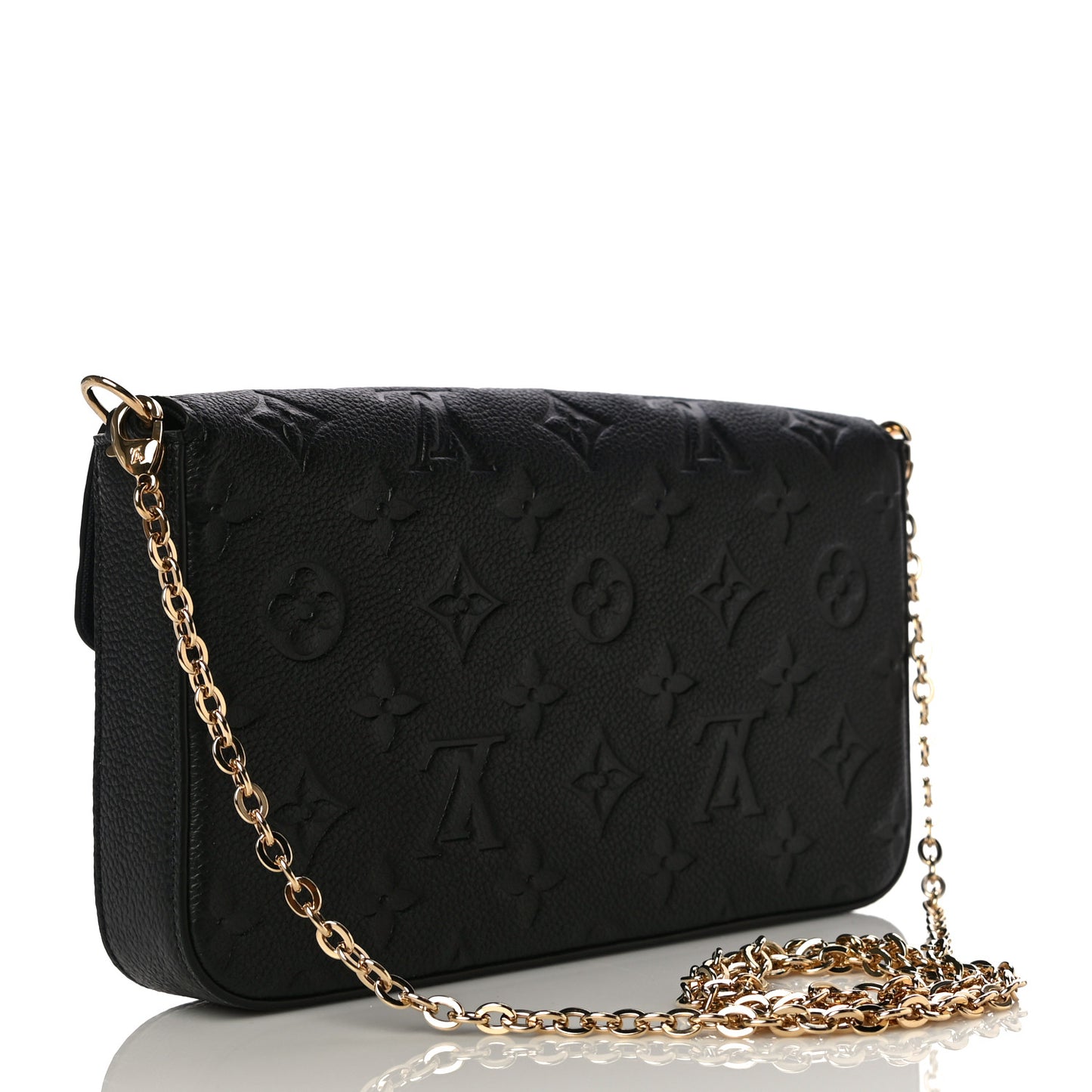 Empreinte Pochette Felicie Chain Wallet Black
