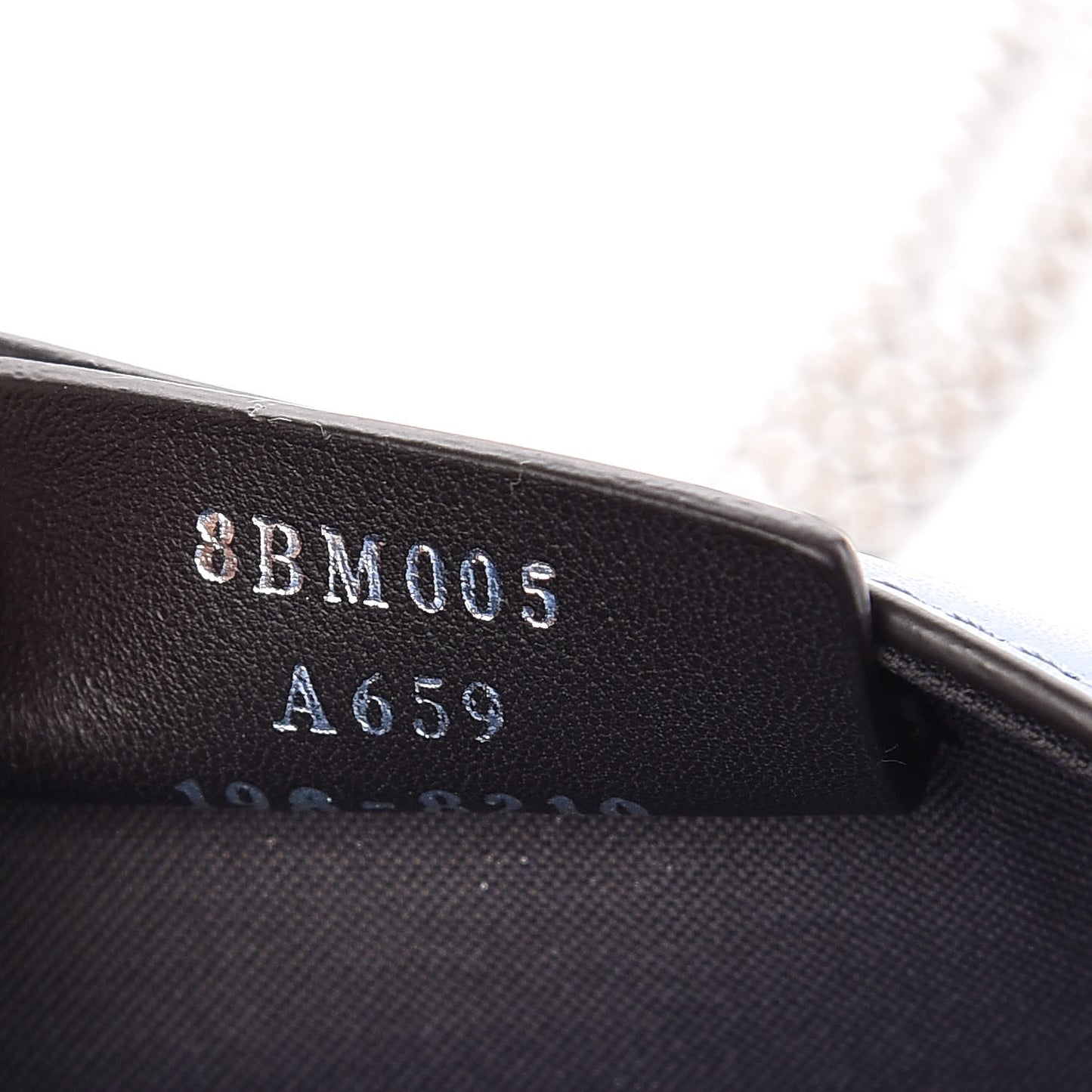 Vitello Liberty F is Fendi Bi-Color FF 1974 Embossed Envelope Belt Bag Maya Black Nebula