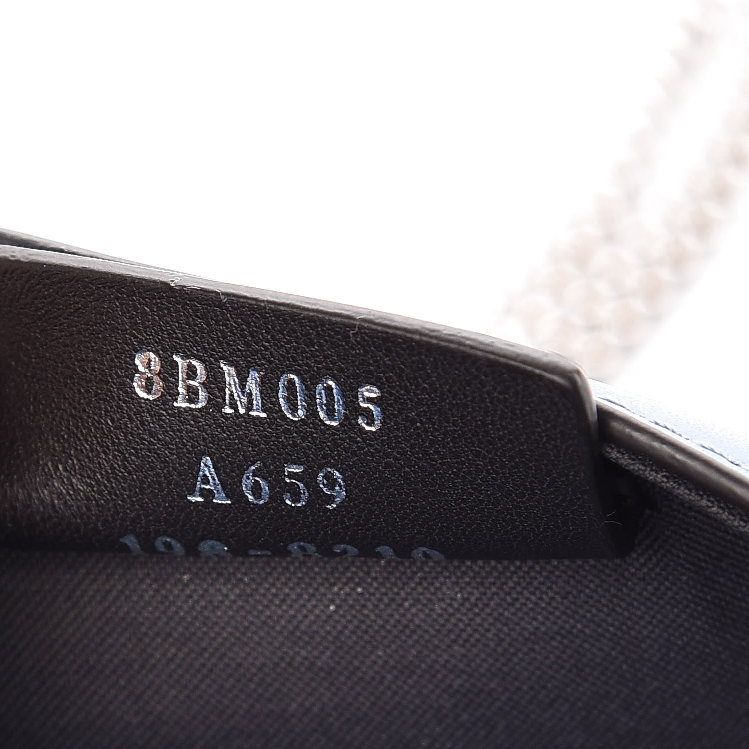 Fendi Vitello Liberty F is Fendi Bi-Color FF 1974 Embossed Envelope Belt Bag Maya Black Nebula 7 of 9