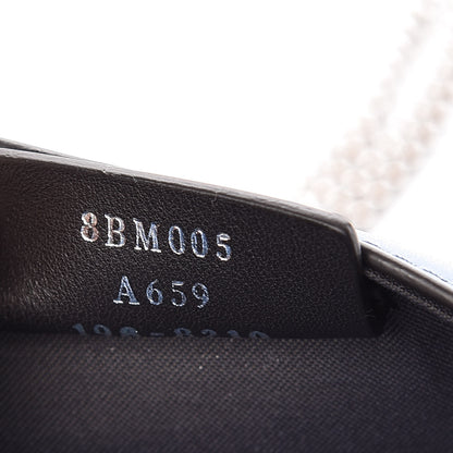 Fendi Vitello Liberty F is Fendi Bi-Color FF 1974 Embossed Envelope Belt Bag Maya Black Nebula 7 of 9