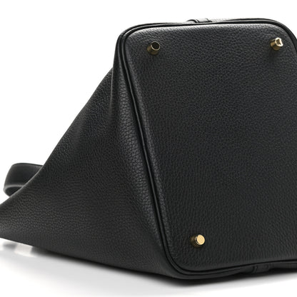 Hermes Taurillon Clemence Picotin Lock 22 MM Black 8 of 9