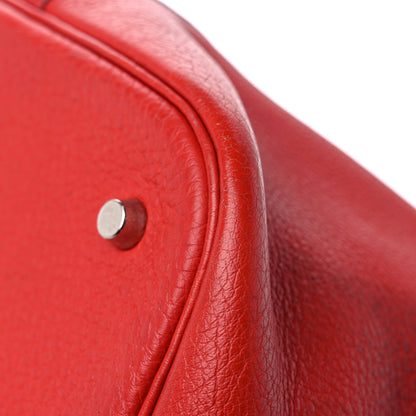 Hermes Taurillon Clemence Picotin 26 GM Rouge Casaque 11 of 17