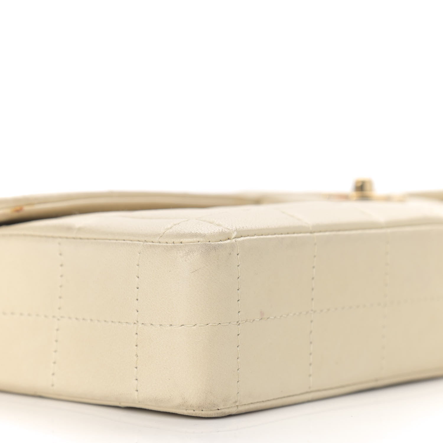 Chanel Lambskin East West Chocolate Bar Flap Ivory 6 of 17