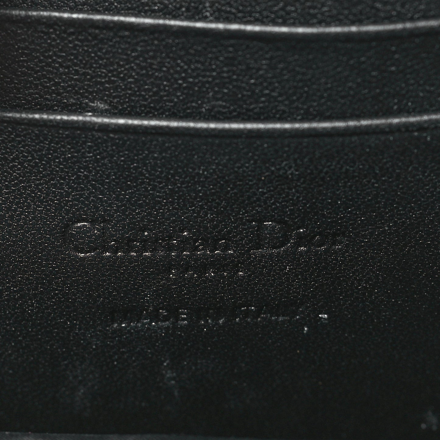 Lambskin Cannage Lady Dior Phone Holder Black