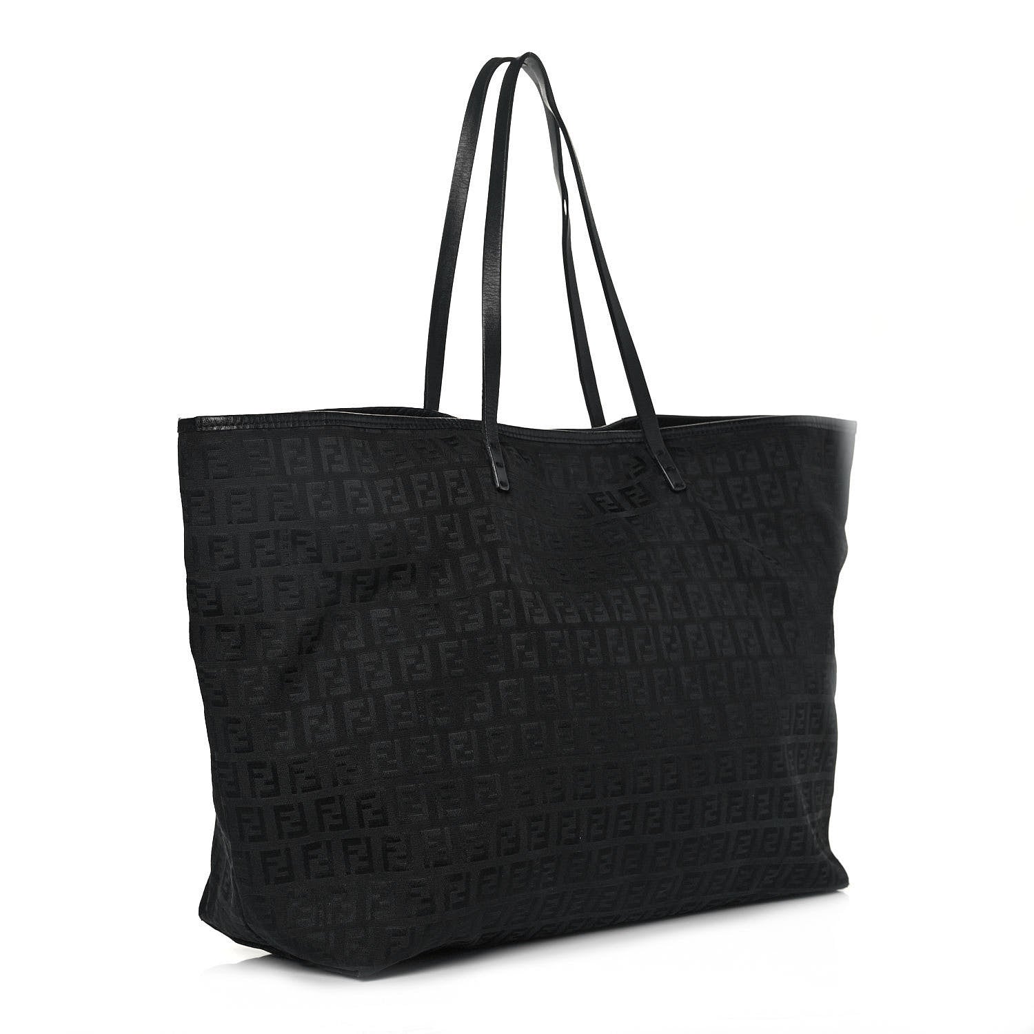 Fendi Zucchino Shopping Tote Black 2 of 16
