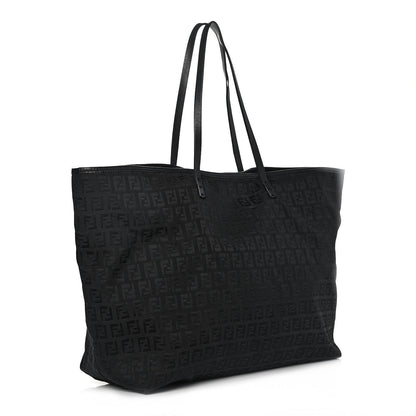 Fendi Zucchino Shopping Tote Black 2 of 16