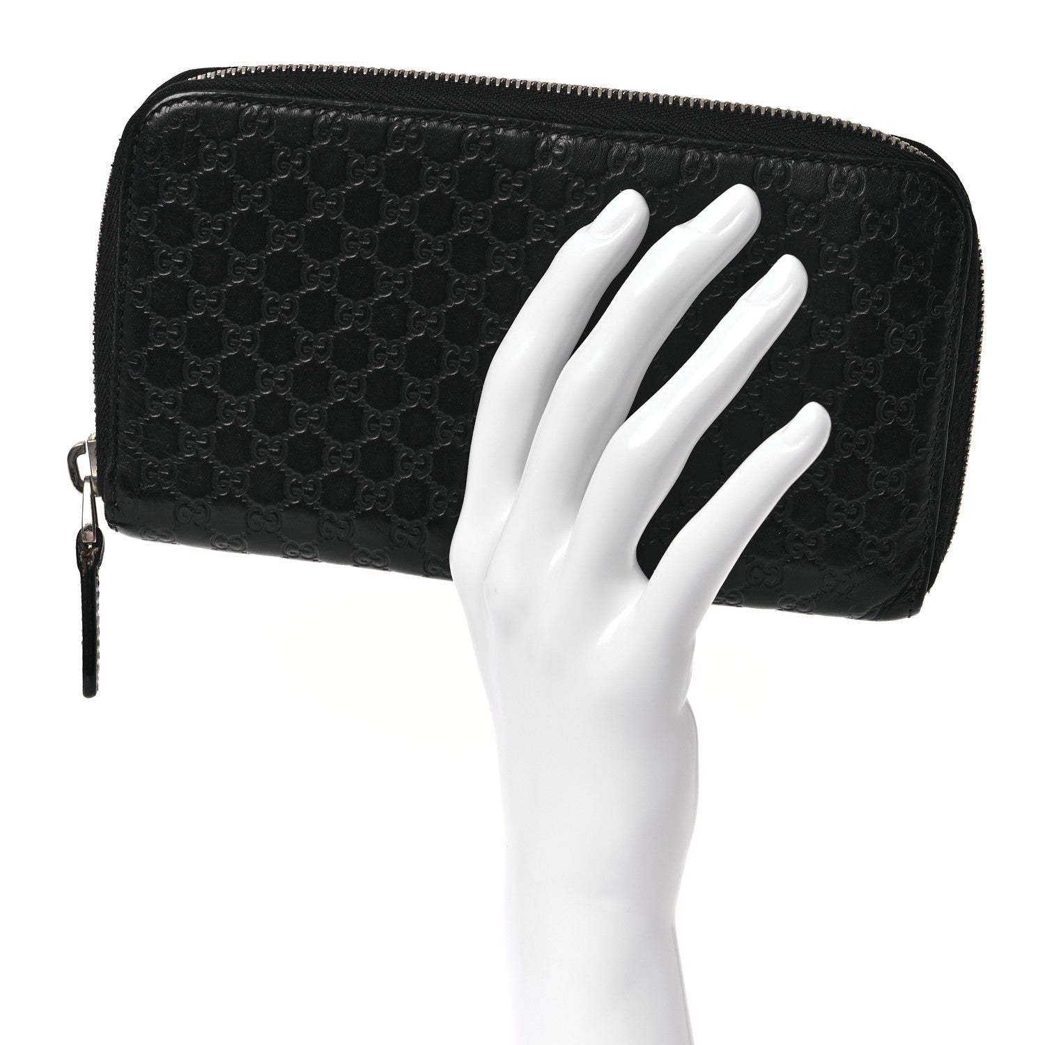 Gucci Microguccissima Zip Around Wallet Black 2 of 14