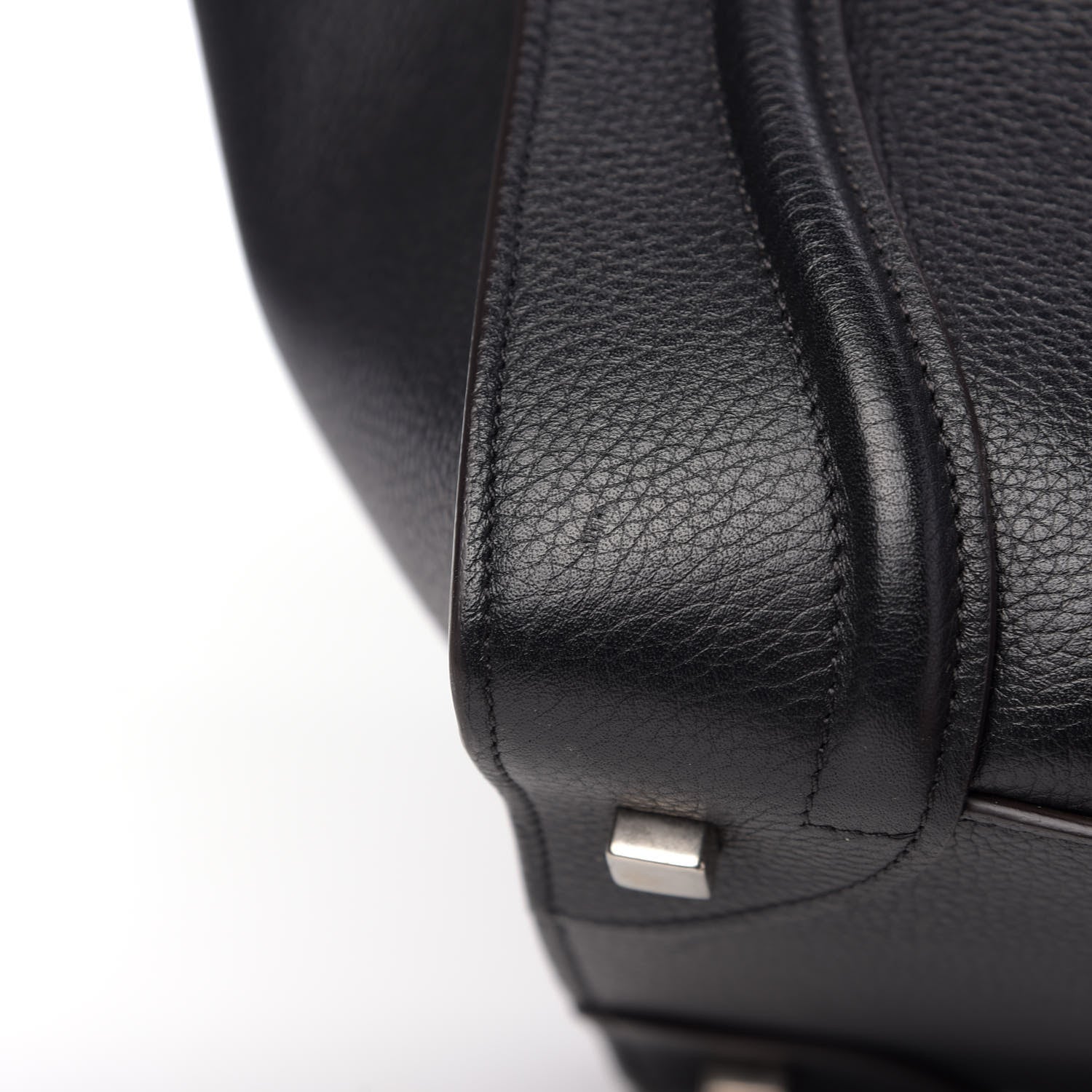 Celine Drummed Calfskin Mini Luggage Black 13 of 15
