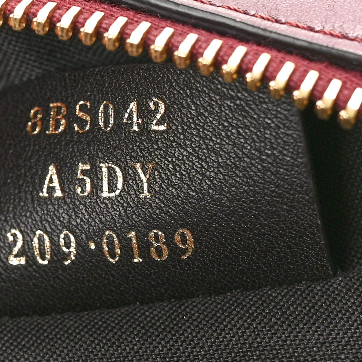 Fendi Vitello Grace Matte Mini Fendi Cam Barolo 7 of 10