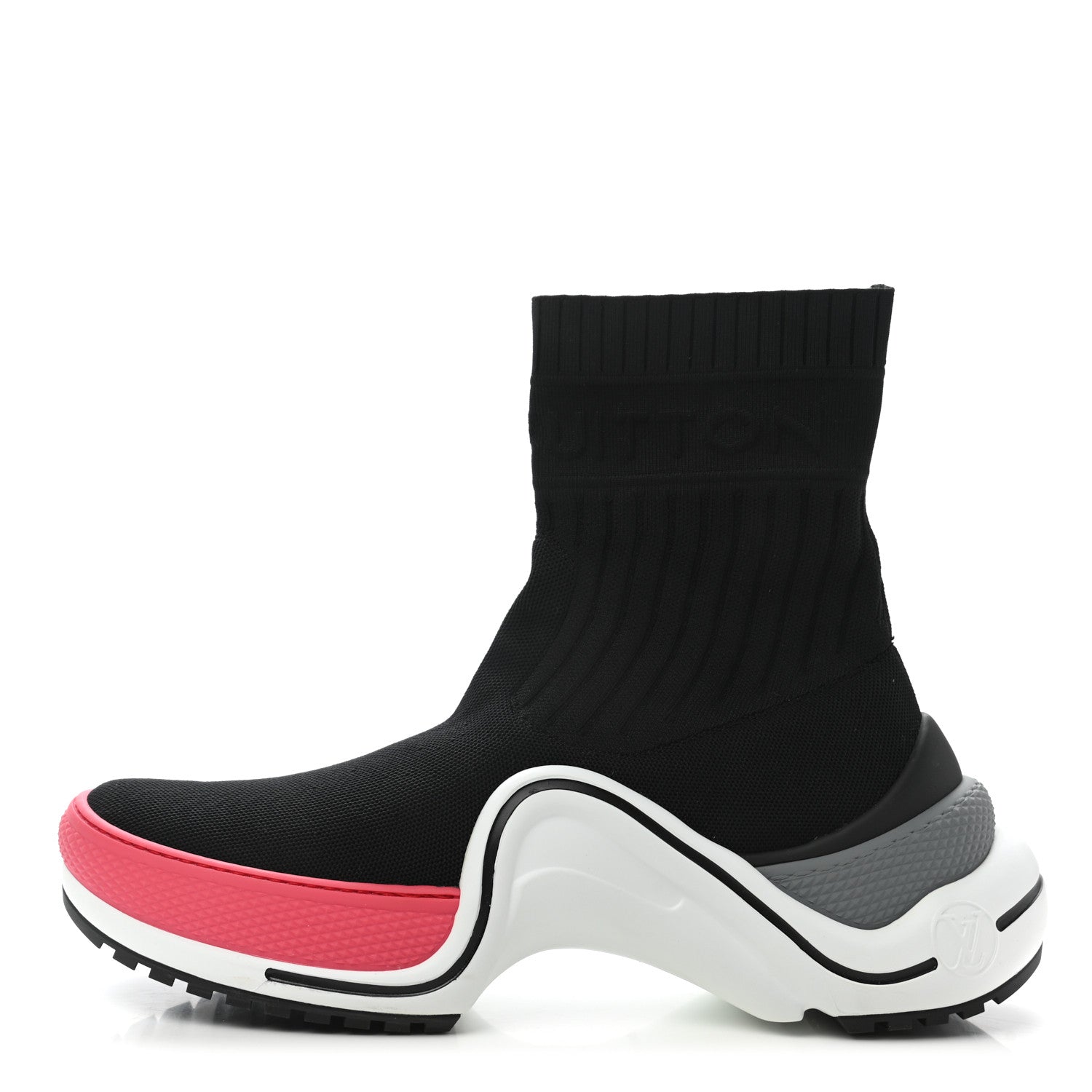 Louis Vuitton Stretch Textile LV Archlight Sneaker Boots 39.5 Fuchsia Black 1 of 8