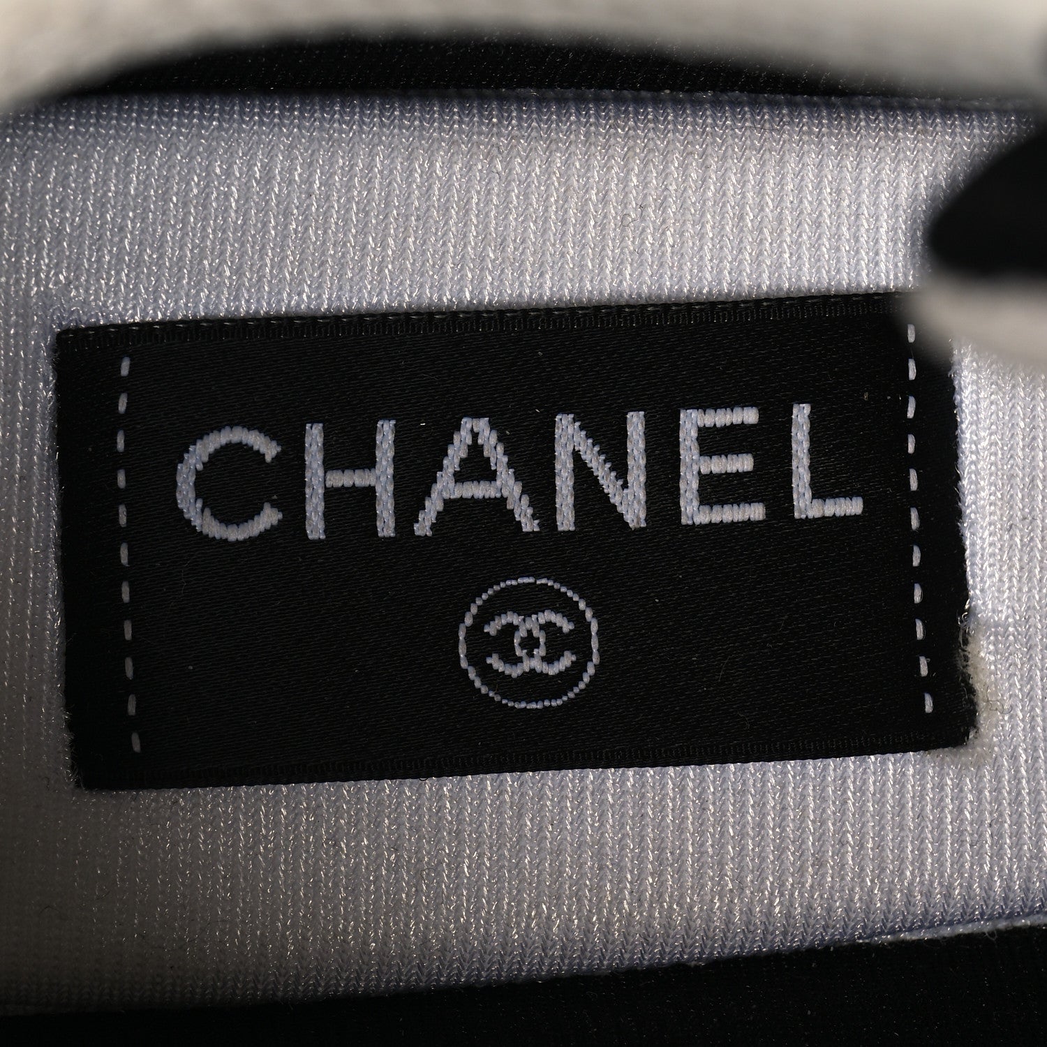 Chanel Mesh Suede Grained Calfskin Womens CC Sneakers 41 Black White 8 of 8
