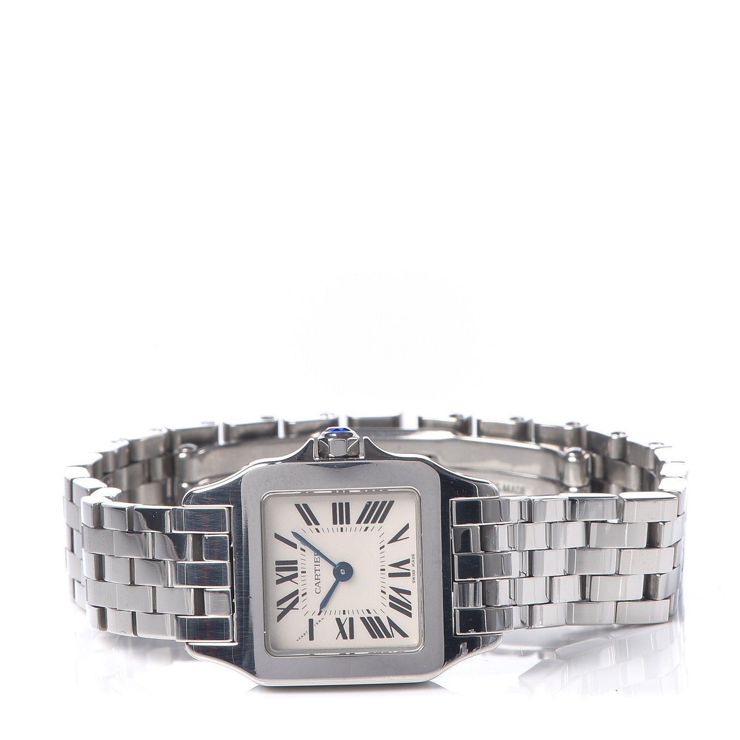 Cartier Stainless Steel 20mm Santos Demoiselle Quartz Watch 3 of 6