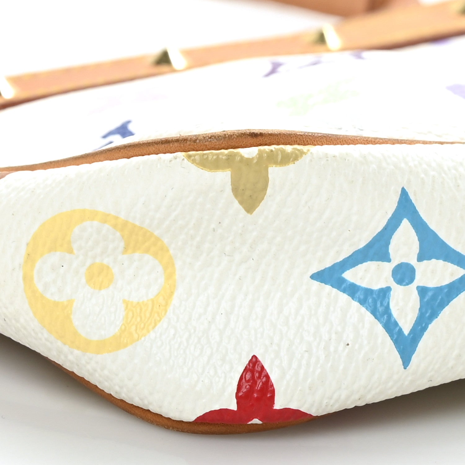 Louis Vuitton Monogram Multicolor Pochette Accessories White 10 of 14