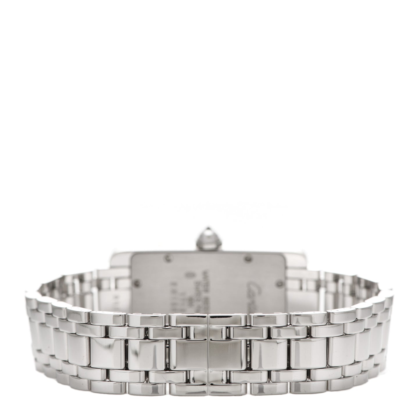 18K White Gold Diamond 19mm Tank Americaine Quartz Watch
