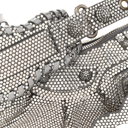 Balenciaga Rhinestone Encrusted Le Cagole Shoulder Bag XS Silver 8 of 10