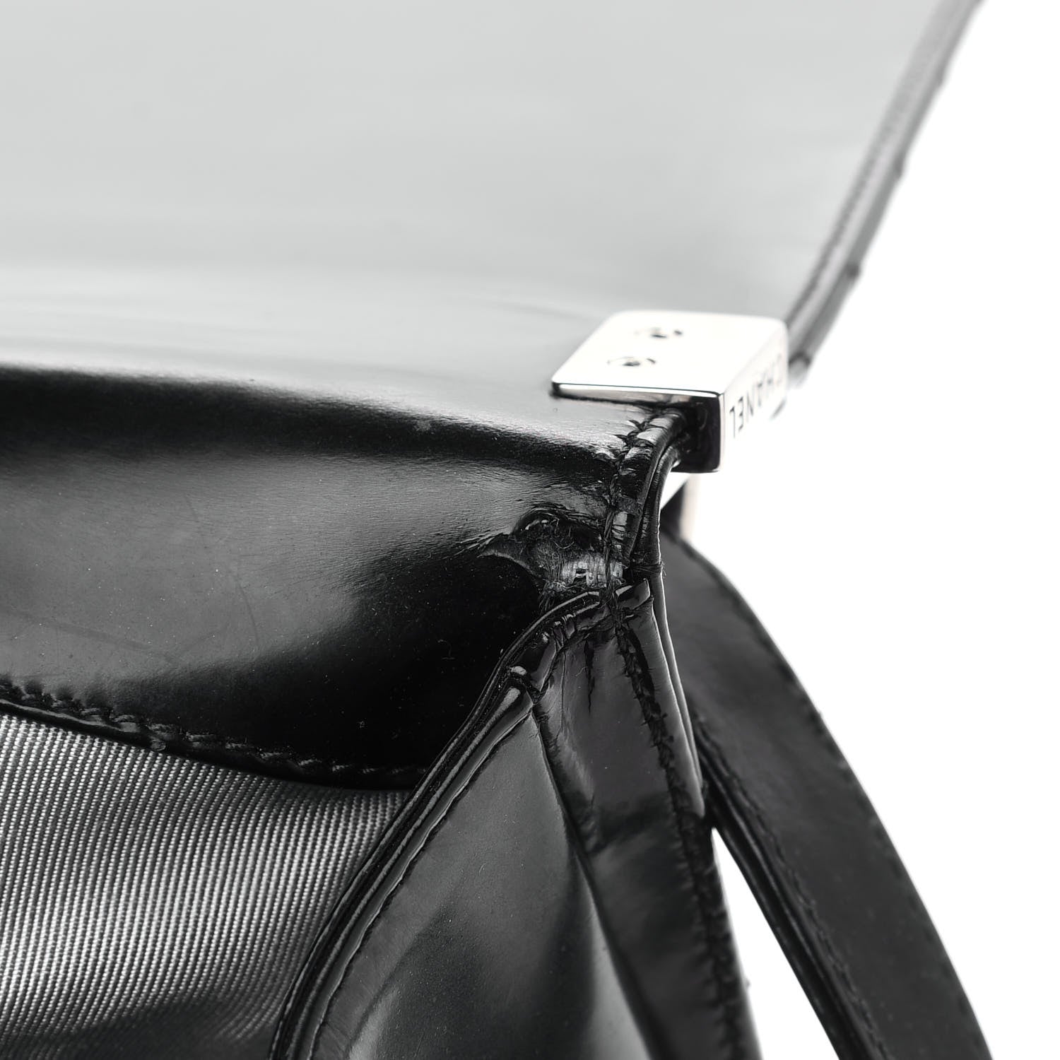 Chanel Glazed Calfskin Large Boy Flap Black 14 of 14