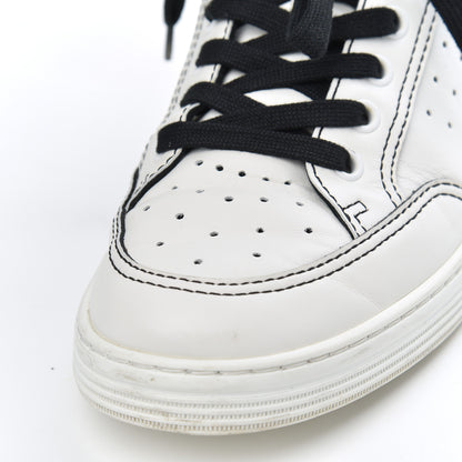 Chanel Calfskin Womens Logo Sneakers 39 White Black 20 of 23