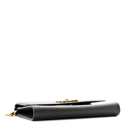 Dolce & Gabbana Dauphine Crystal Wallet On Chain Black 4 of 9