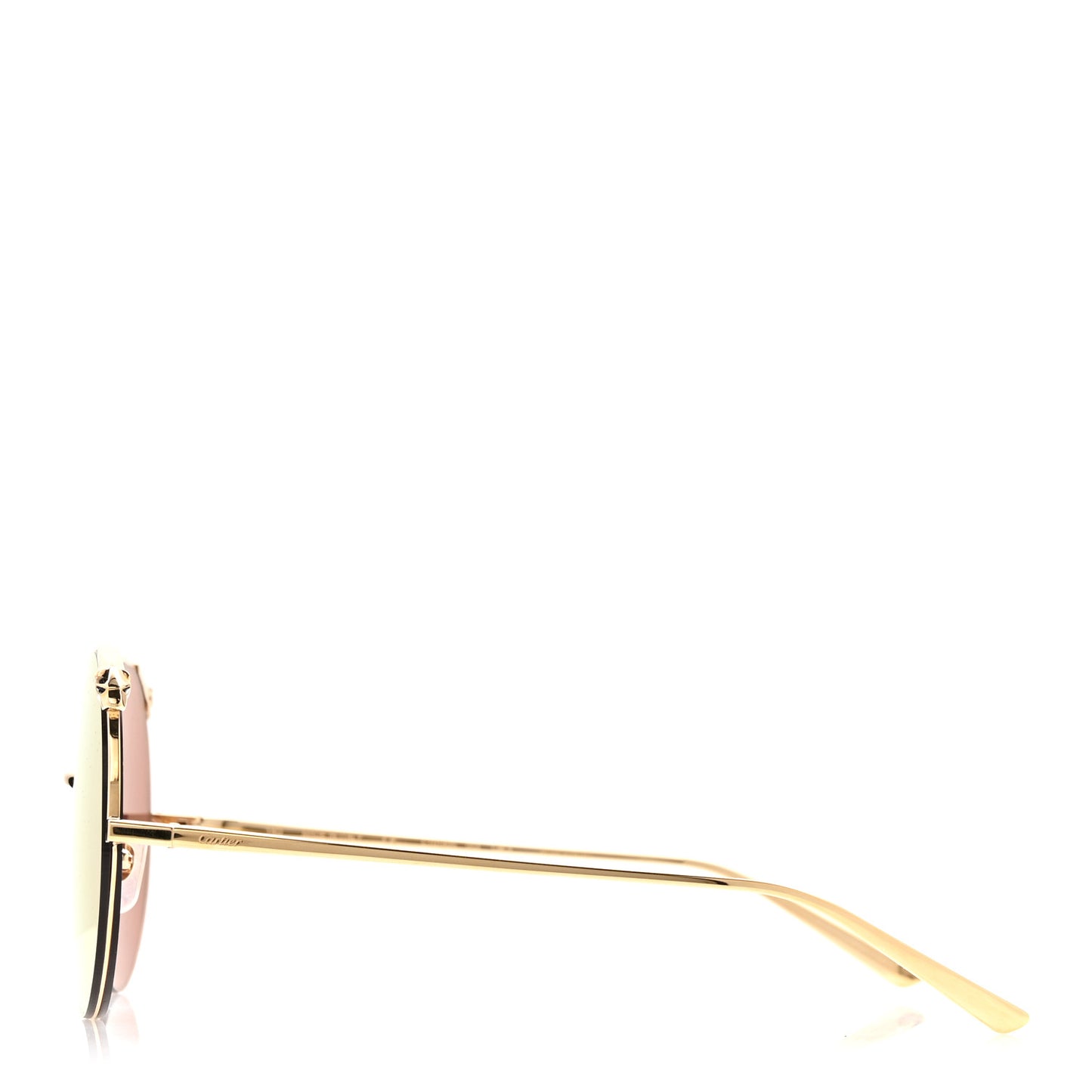 Panthere De Cartier Round Sunglasses CT0149S Gold Pink