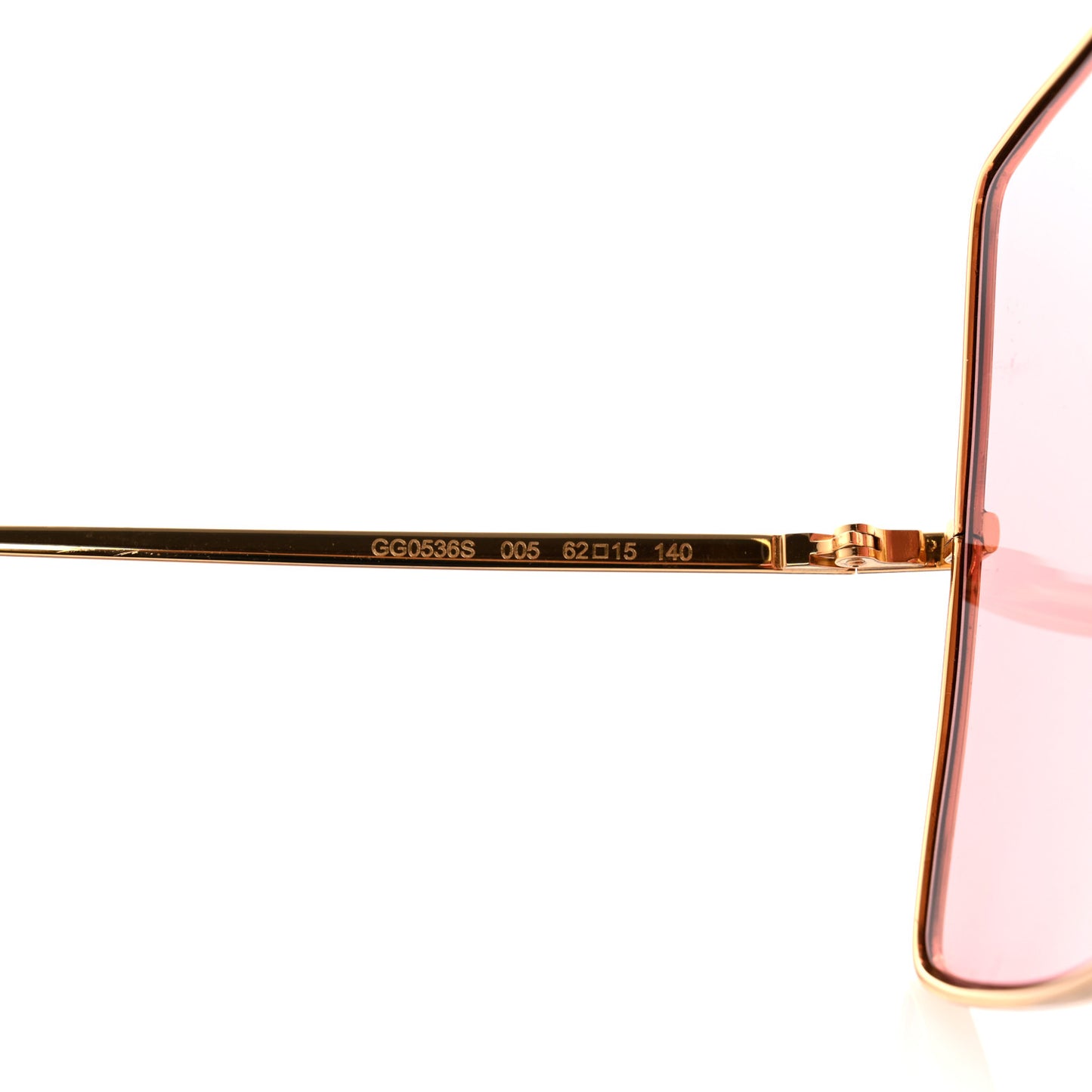 Square Frame GG0536S Sunglasses Gold