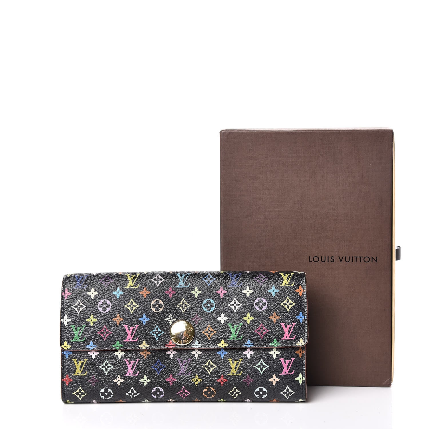 Louis Vuitton Monogram Multicolor Sarah Wallet Black Grenade 18 of 18