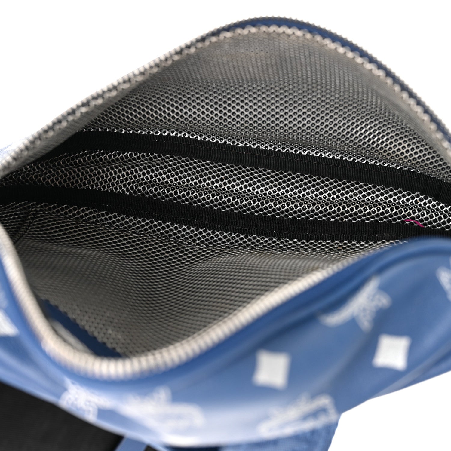 MCM Calfskin Jemison Backpack Belt Bag Estate Blue 5 of 10