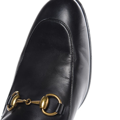 Gucci Calfskin Horsebit Mens Jordaan Loafers 7.5 Black 10 of 14