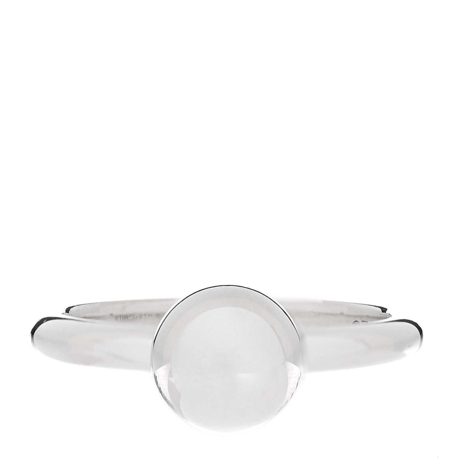 Tiffany Sterling Silver 8mm Hardwear Ball Ring 53 6.25 1 of 6