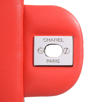Chanel Patent Calfskin Striped Mini Square Flap Red 5 of 7