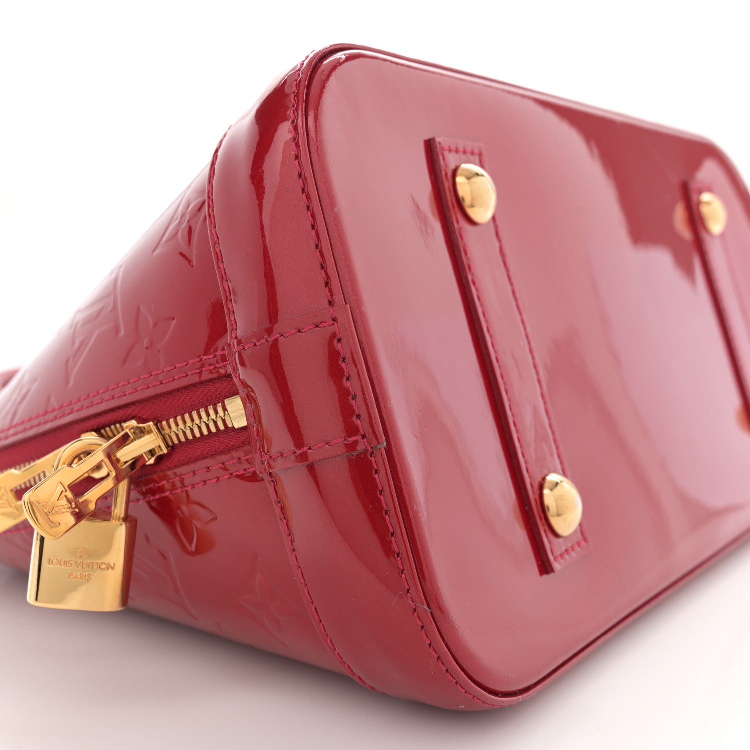 Louis Vuitton Vernis Alma PM Pomme D'Amour 9 of 11