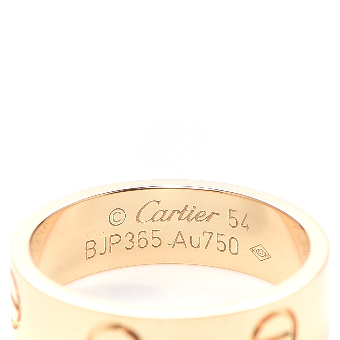18K Yellow Gold 5.5mm LOVE Ring 54 7