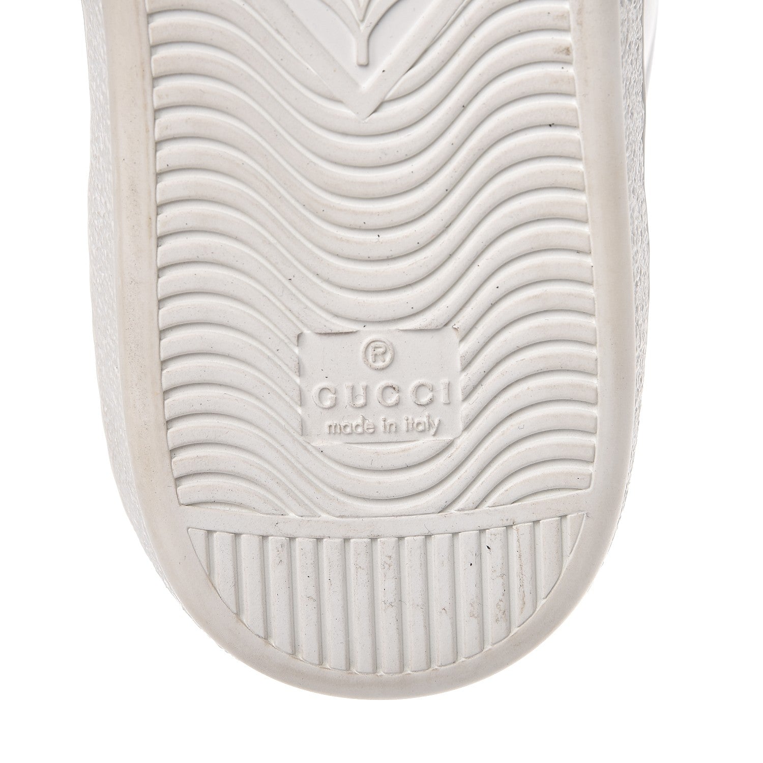 Gucci Calfskin Web Mens Tiger Ace Sneakers 9.5 White 8 of 9