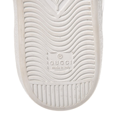 Gucci Calfskin Web Mens Tiger Ace Sneakers 9.5 White 8 of 9