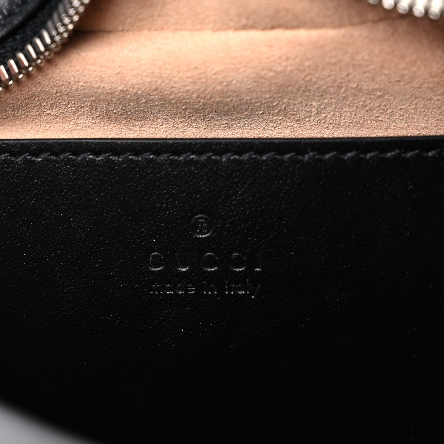 Gucci Calfskin Matelasse Aria Small GG Marmont Chain Shoulder Bag Black 5 of 13