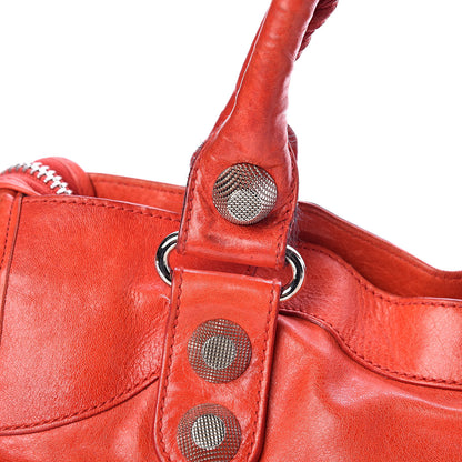 Balenciaga Chevre Giant 21 Silver Hardware City Tomate 18 of 24